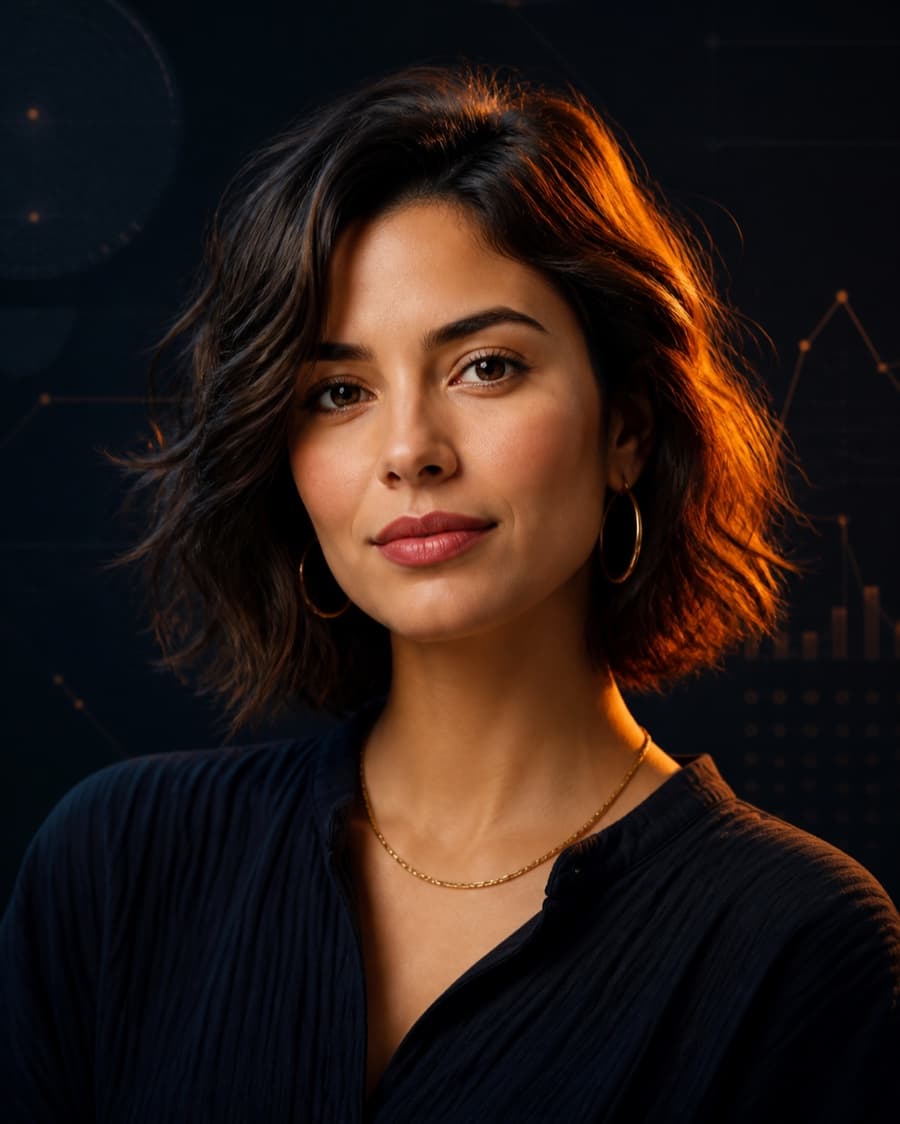 Retrato sintético de Bia, a Consumidora Influenciada por Redes